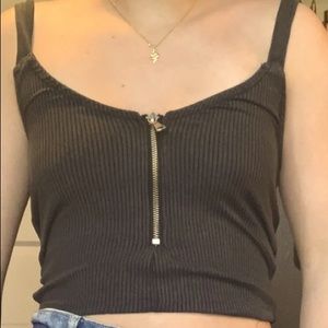 XS Buckle cropped tank